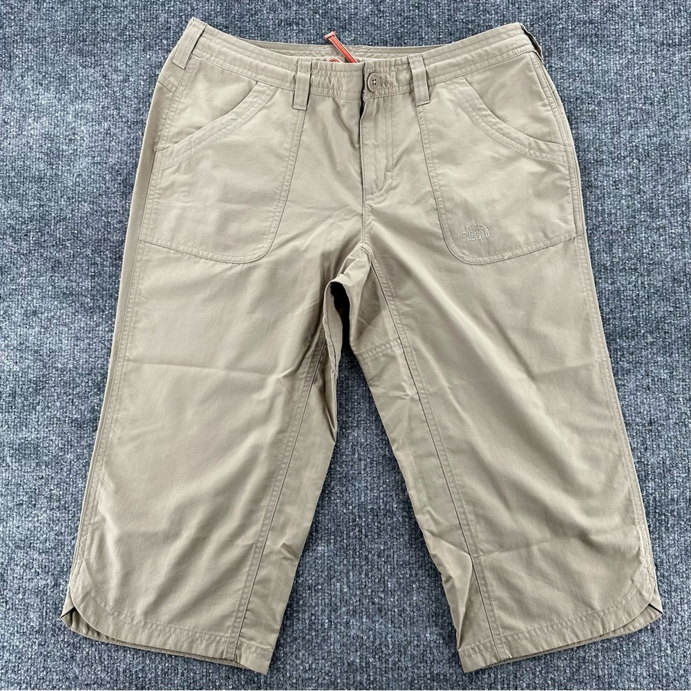 The North‎ Face Pants Womens 6 Tan Horizon ll Capri Hiking Casual